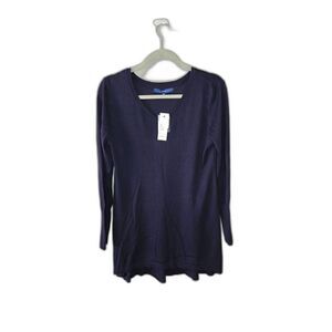 Apt. 9 Women's NWT Blue Long Sleeve Lightweight Long Sweater Size Medium